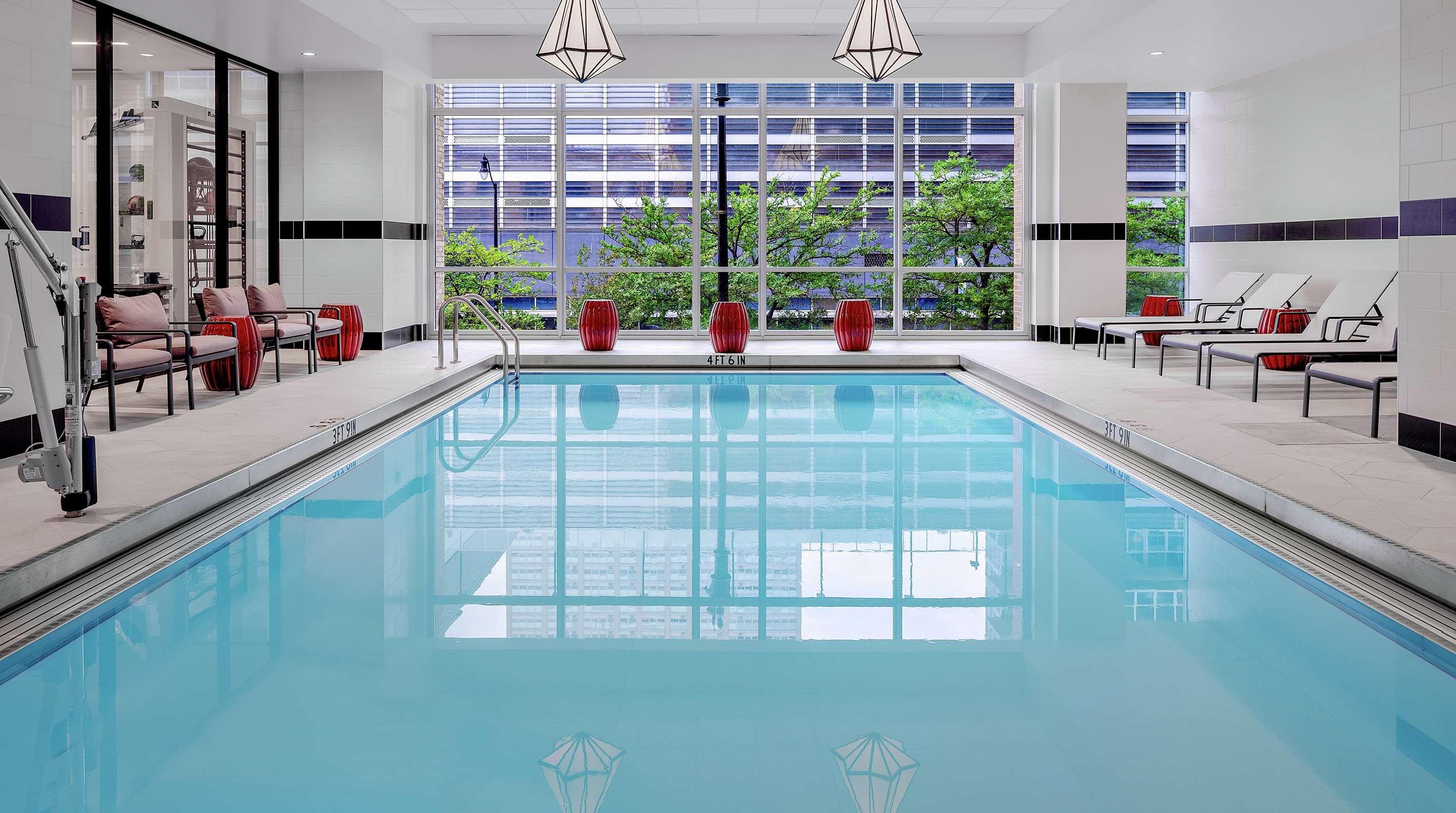 Pool view of Hampton Inn Chicago McCormick Place 