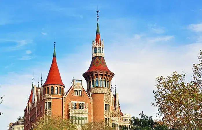 Punxes house in the street of Barcelona, Spain; Shutterstock ID 236195320; Purpose: Barcelona sustainable city guide; Brand (KAYAK, Momondo, Any): momondo